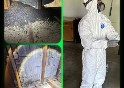 Professional technician applying spray foam insulation in a Kansas City, MO, home attic